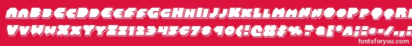 Balastaralpunchital Font – White Fonts on Red Background