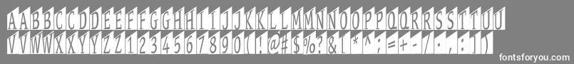 Stageglyphstwo Font – White Fonts on Gray Background