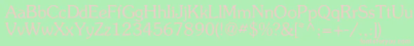 Agpresquirec Font – Pink Fonts on Green Background