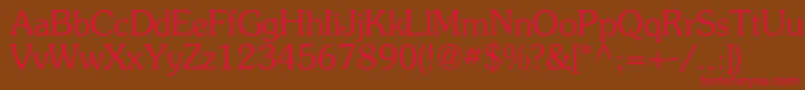 Agpresquirec Font – Red Fonts on Brown Background