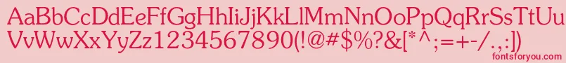 Agpresquirec Font – Red Fonts on Pink Background