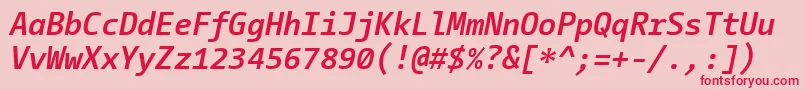 fuente CamingocodeBolditalic – Fuentes Rojas Sobre Fondo Rosa