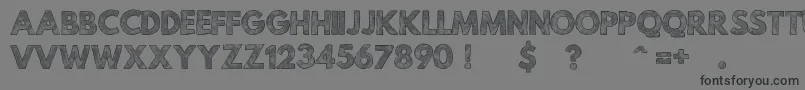 MildLifeTexturedPersonalUse Font – Black Fonts on Gray Background