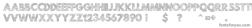 MildLifeTexturedPersonalUse Font – Gray Fonts on White Background