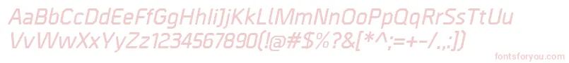 BordaDemibolditalic Font – Pink Fonts on White Background