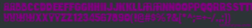 BulltoadshalomRegular Font – Purple Fonts on Black Background