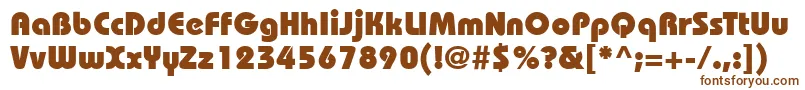 ItcBauhausLtHeavy Font – Brown Fonts on White Background