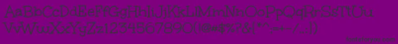 UnkemptRegular Font – Black Fonts on Purple Background