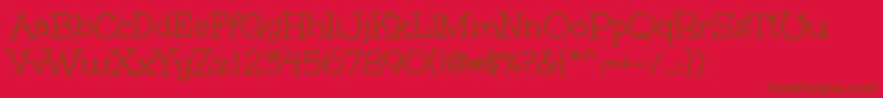 UnkemptRegular Font – Brown Fonts on Red Background