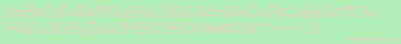 UnkemptRegular Font – Pink Fonts on Green Background