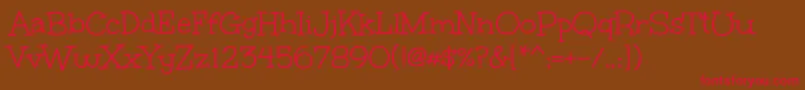 UnkemptRegular Font – Red Fonts on Brown Background