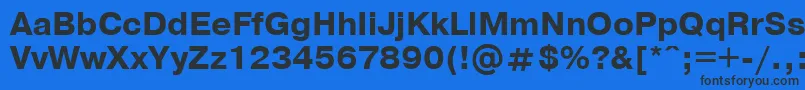 PragmaticaBoldCyrillic Font – Black Fonts on Blue Background