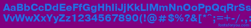 PragmaticaBoldCyrillic Font – Blue Fonts on Purple Background