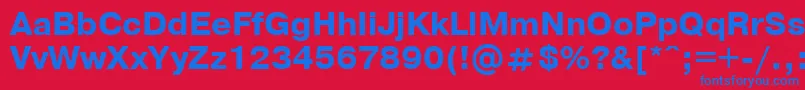 PragmaticaBoldCyrillic Font – Blue Fonts on Red Background