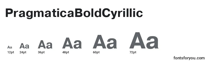 Размеры шрифта PragmaticaBoldCyrillic
