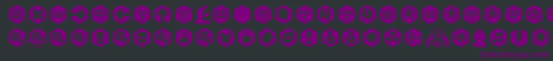 Scrotnighexes Font – Purple Fonts on Black Background