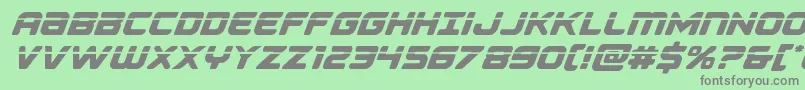Falconpunchlaser Font – Gray Fonts on Green Background