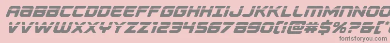 Falconpunchlaser Font – Gray Fonts on Pink Background