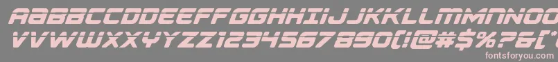 Falconpunchlaser Font – Pink Fonts on Gray Background