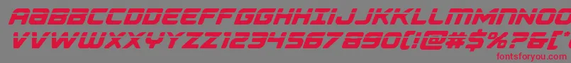 Falconpunchlaser Font – Red Fonts on Gray Background