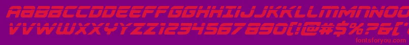 Falconpunchlaser Font – Red Fonts on Purple Background