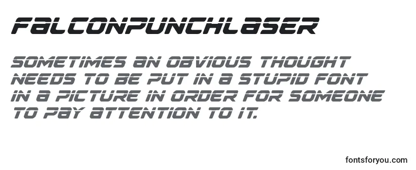 Review of the Falconpunchlaser Font