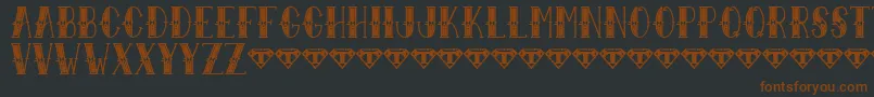 fuente SailorLarryExtraFancy – Fuentes Marrones Sobre Fondo Negro
