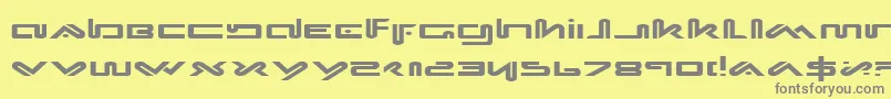 XephyrExpanded Font – Gray Fonts on Yellow Background