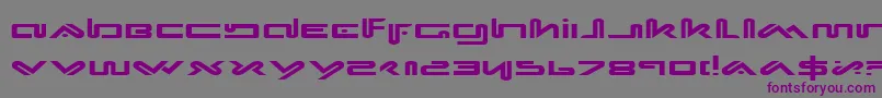 XephyrExpanded Font – Purple Fonts on Gray Background