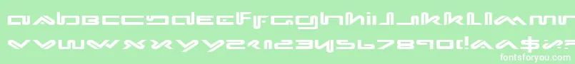 XephyrExpanded Font – White Fonts on Green Background