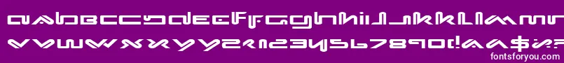 XephyrExpanded Font – White Fonts on Purple Background