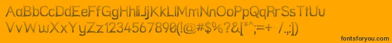 StreetNet Font – Black Fonts on Orange Background