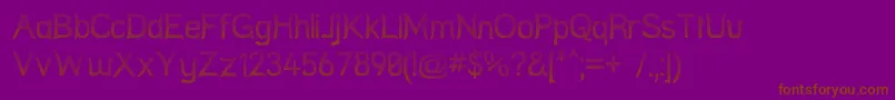 StreetNet Font – Brown Fonts on Purple Background