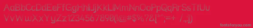 StreetNet Font – Gray Fonts on Red Background