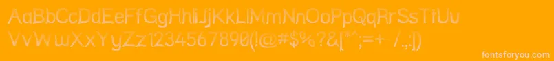 StreetNet Font – Pink Fonts on Orange Background