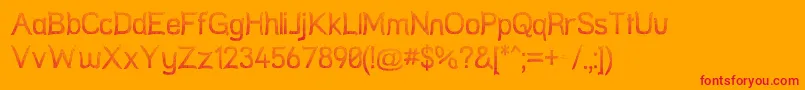 StreetNet Font – Red Fonts on Orange Background