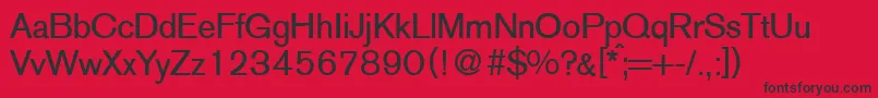 A750SansOldfaceRegular Font – Black Fonts on Red Background