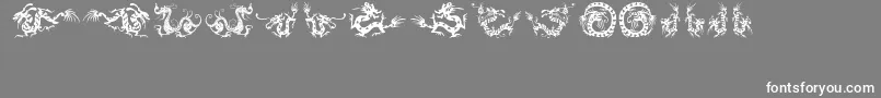 HffChineseDragon Font – White Fonts on Gray Background