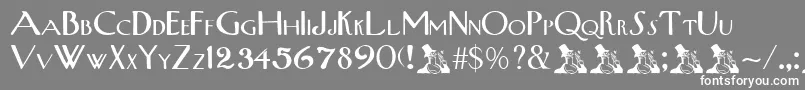 WestsideMedium Font – White Fonts on Gray Background