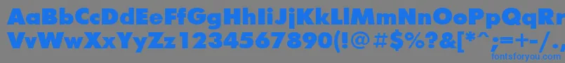 FuturisxcttBold Font – Blue Fonts on Gray Background