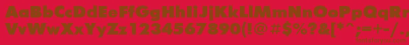 FuturisxcttBold Font – Brown Fonts on Red Background