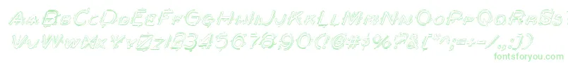 More about BerserkerShadowItalic Font BerserkerShadowItalic Font – Green Fonts on White Background