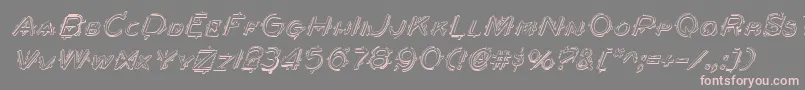 More about BerserkerShadowItalic Font BerserkerShadowItalic Font – Pink Fonts on Gray Background