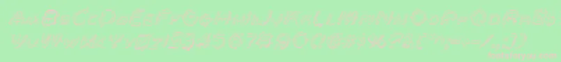 More about BerserkerShadowItalic Font BerserkerShadowItalic Font – Pink Fonts on Green Background