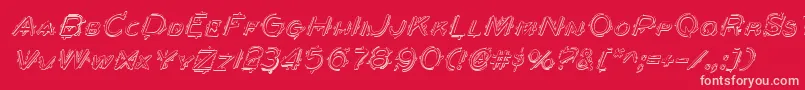 More about BerserkerShadowItalic Font BerserkerShadowItalic Font – Pink Fonts on Red Background