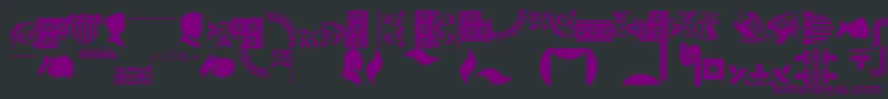 Bordersornament1 Font – Purple Fonts on Black Background