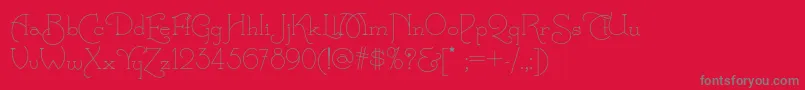 Шрифт Calamityjanenf – серые шрифты на красном фоне