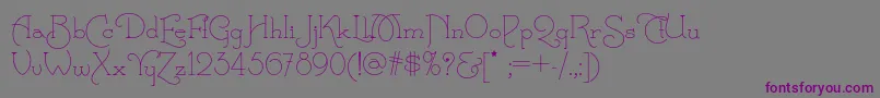 Calamityjanenf Font – Purple Fonts on Gray Background