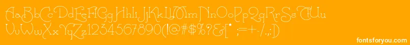 Calamityjanenf Font – White Fonts on Orange Background