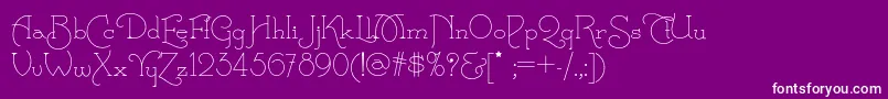 Calamityjanenf Font – White Fonts on Purple Background